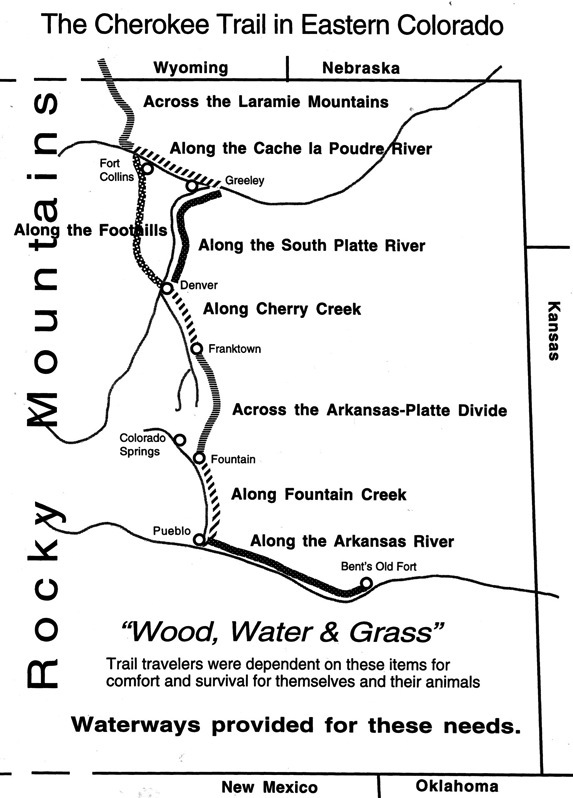 The Cherokee Trail in Eastern Colorado